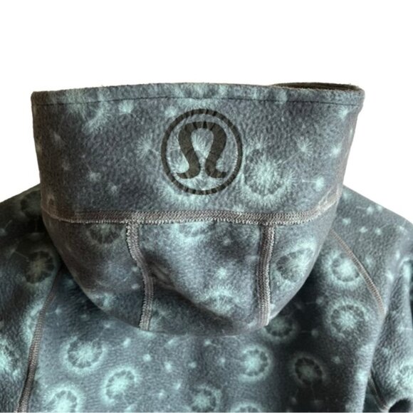 Lululemon Reversible Scuba Hoodie Size 4 Grey and Blue Dandelion - Picture 11 of 12